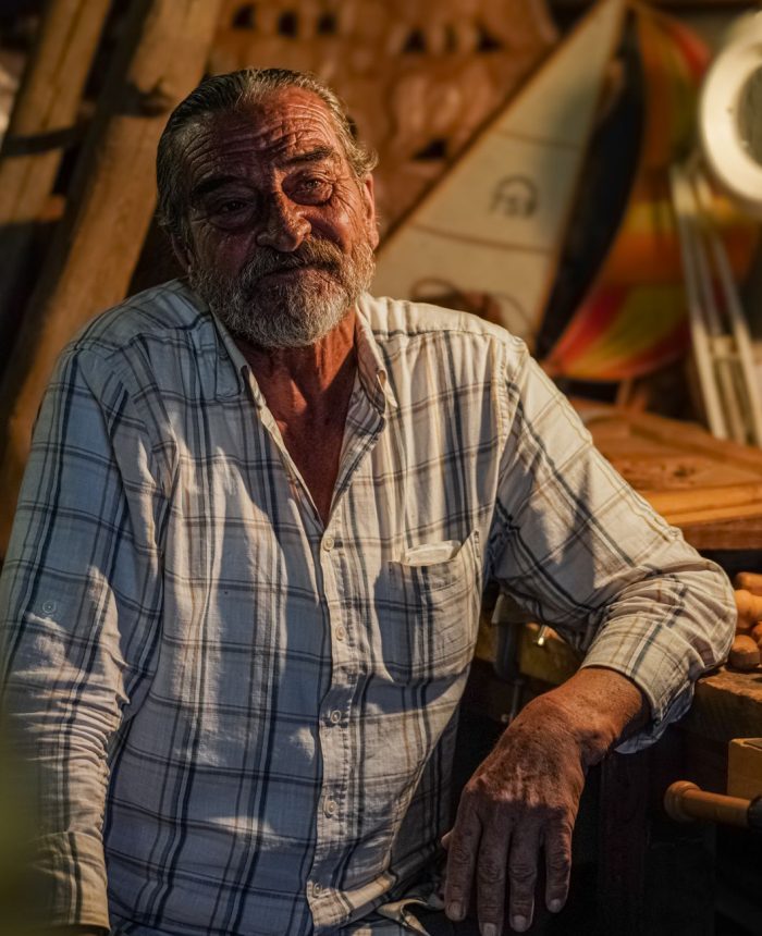 The maker at the workbench